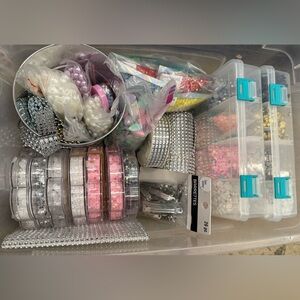 Art supplies rhinestones and beads